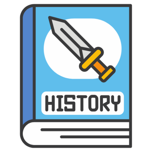 Egy történelem könyv, amelyen egy kard és a 'HISTORY' felirat látható.