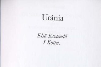 Az Uránia című könyv borítója, amelyen egy régi illusztráció látható.