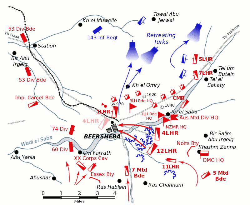A beér-sevai szeráj épülete 1917 körül