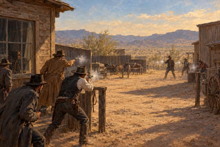 O. K. Corral-i lövöldözés jelenete, 1881