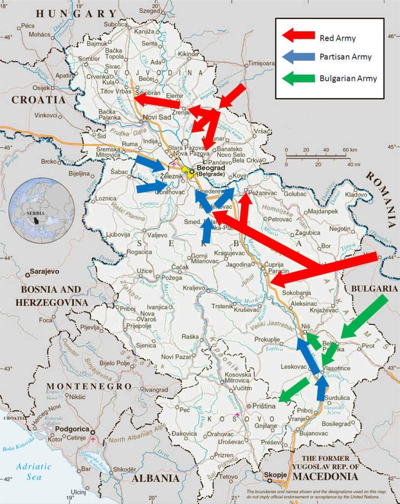 A jugoszláv 1. proletárdandár 3. zászlóaljának katonái Belgrádban
